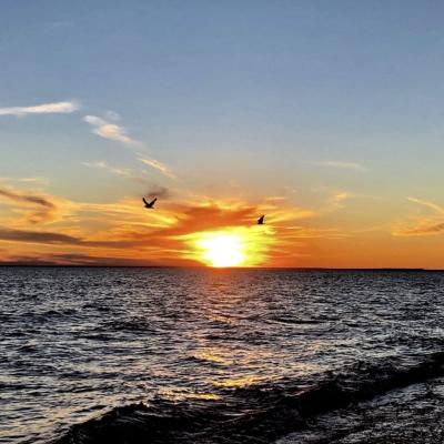 Atardecer en Las Grutas